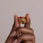 Marquise Birthstone Signet Ring