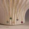 Clover Birthstone Necklace