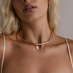 Pearl Cuff Choker Necklace
