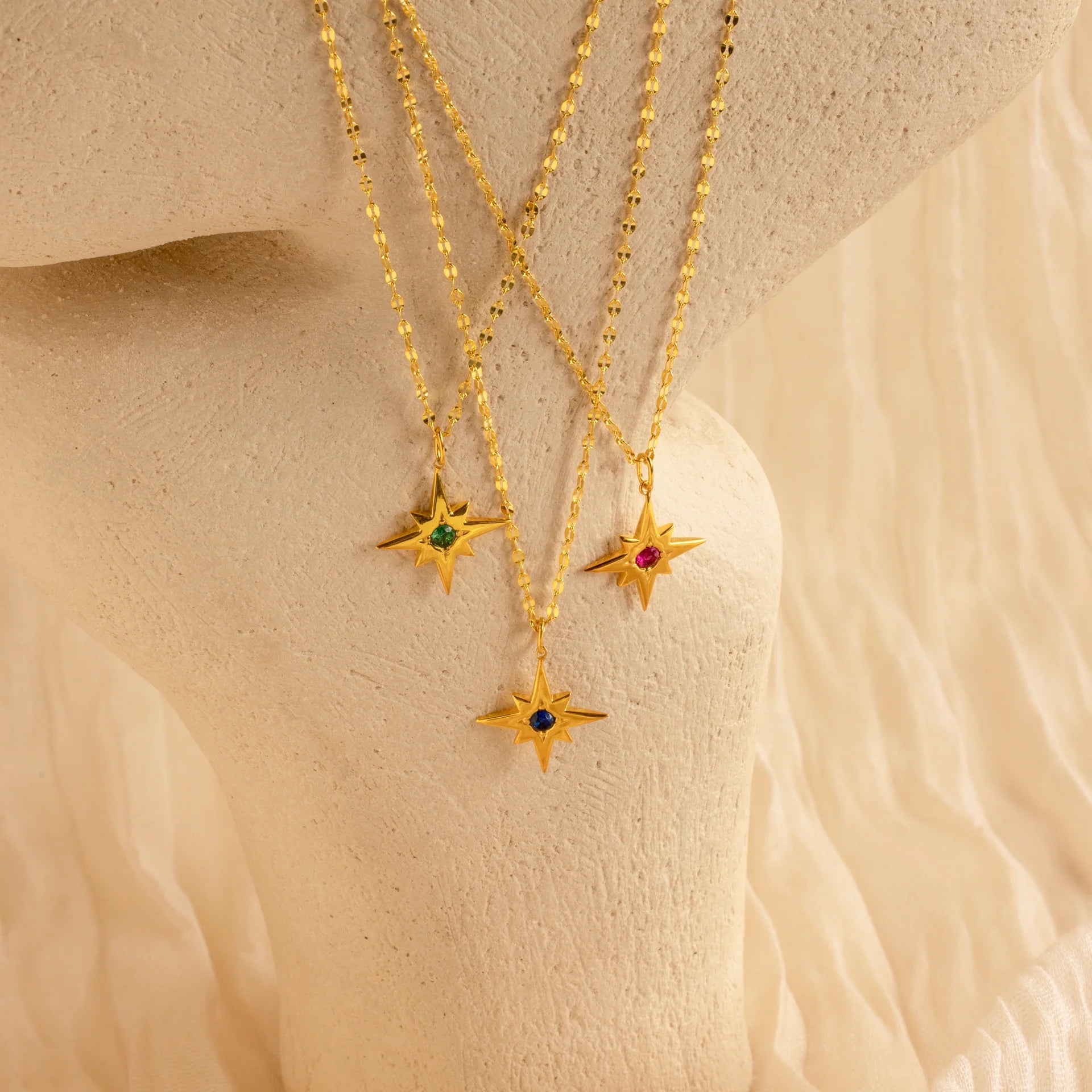 Star Birthstone Necklace