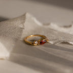 Toi et Moi Infinity Birthstone Ring