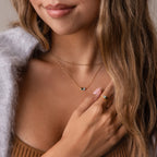 Toi et Moi Teardrop Heart Necklace