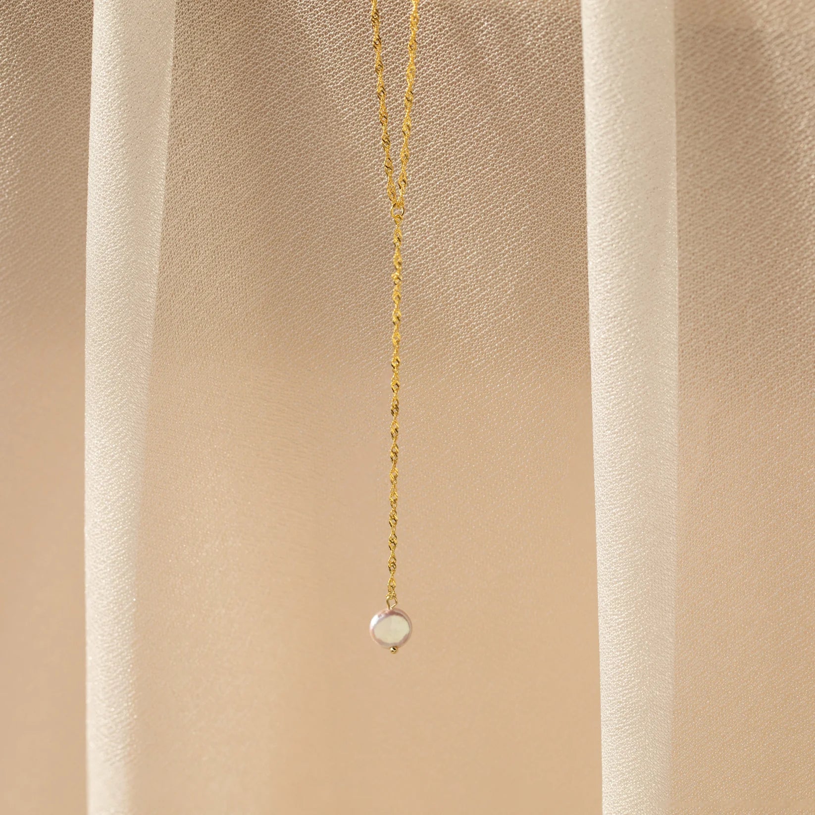 Pearl Lariat Y Necklace