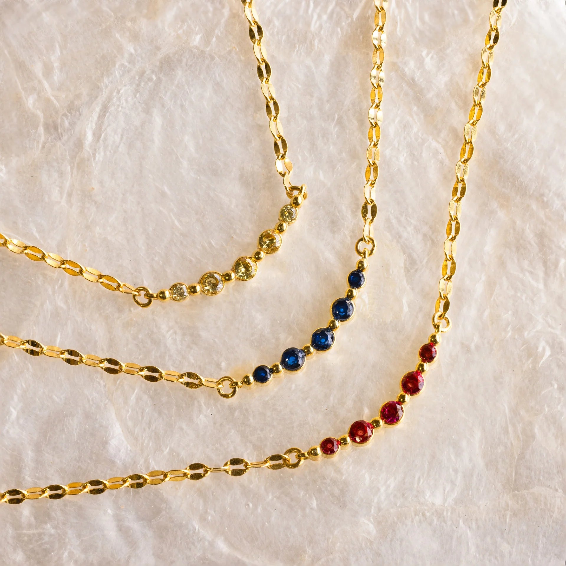 Lace Birthstone Necklace