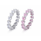 Heart Eternity Zirconia Ring
