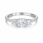 Triple Stone Zirconia