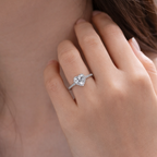 Heart-Shaped Zirconia Ring