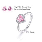 Pink Heart Zirconia