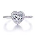 Heart-Shaped Zirconia Ring