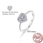 Heart-Shaped Zirconia Ring