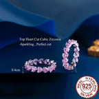 Heart Eternity Zirconia Ring