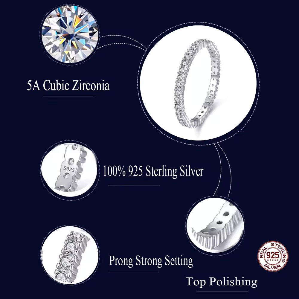 Dainty Cubic Zirconia Stackable