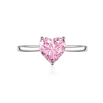 Heart Solitaire Ring