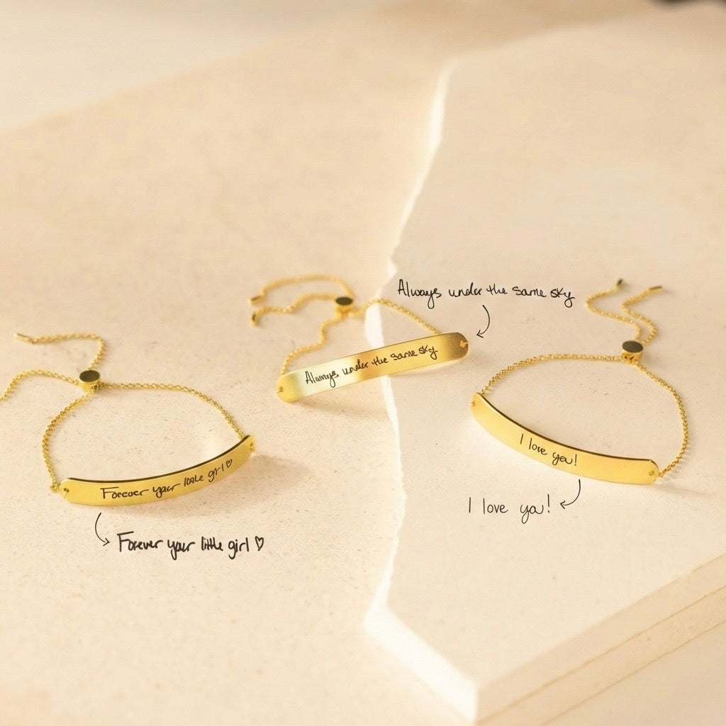 Slider Handwriting Bracelet