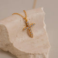 Pave Cross Necklace