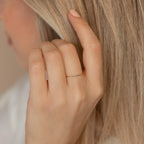 Thin Mini Birthstone Ring