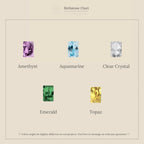 Dangling Gemstone Hoops