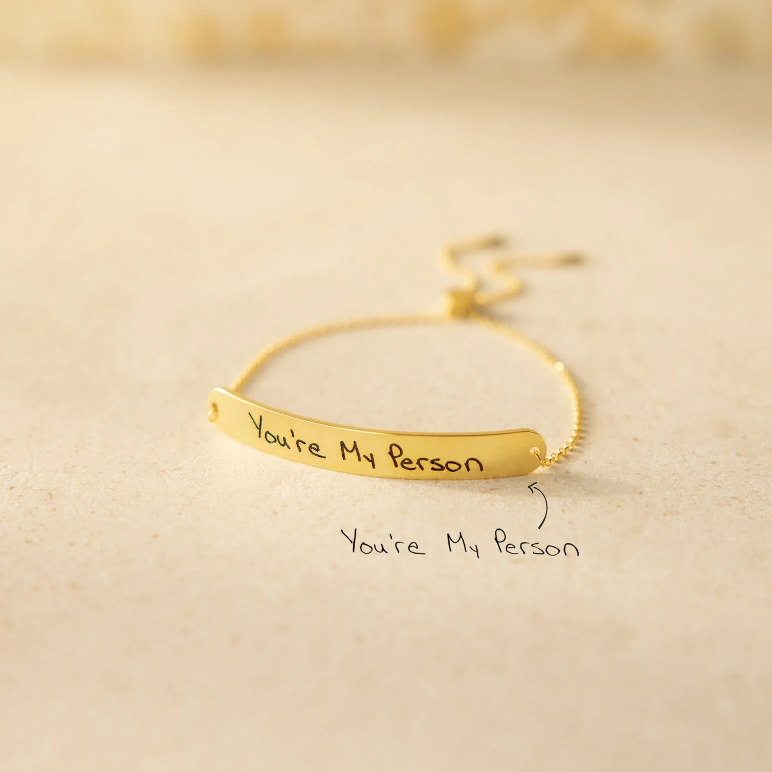 Slider Handwriting Bracelet