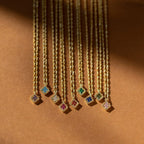 Birthstone Diamond Pendant Necklace