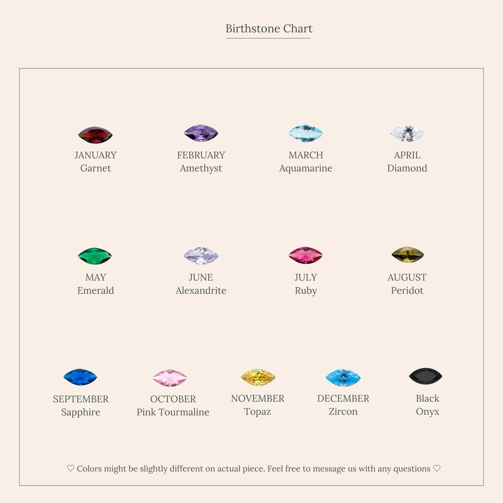 Eternity Marquise Birthstone Ring