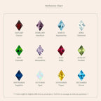 Rhombus Birthstone Huggies