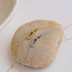 Pave Linked Pendant Necklace