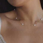Anna Pearl Station Necklace