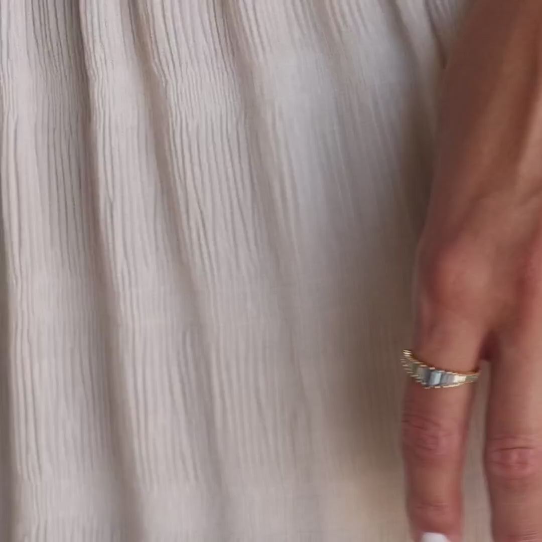 Art Deco Aquamarine Ring