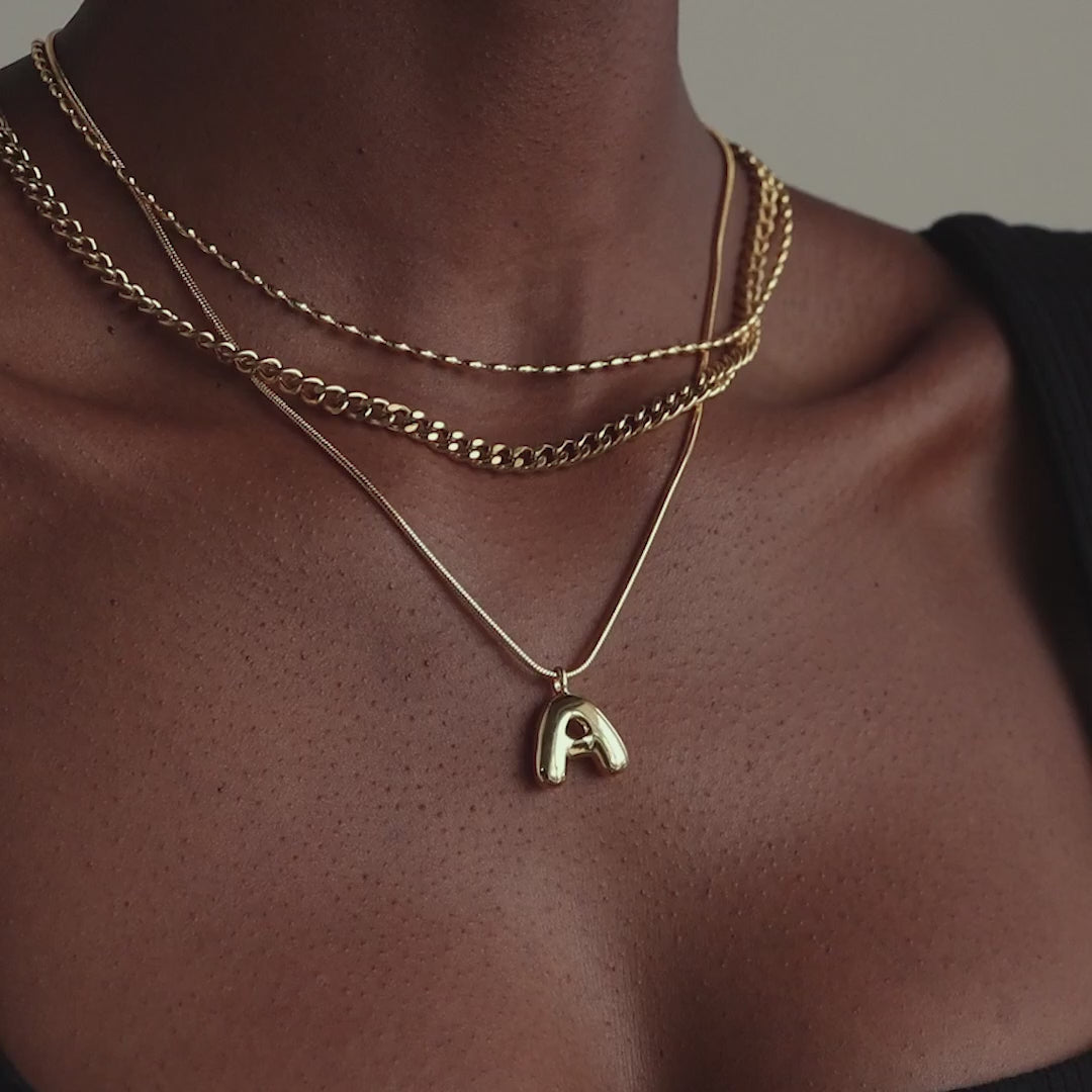 Bubble Letter Necklace