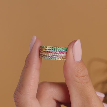 Eternity Birthstone Ring