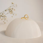 Pave Open Circle Ring